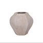 Lana Handcrafted Faceted Terracotta Vase with Sculptural Form