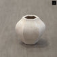 Lana Handcrafted Faceted Terracotta Vase with Sculptural Form