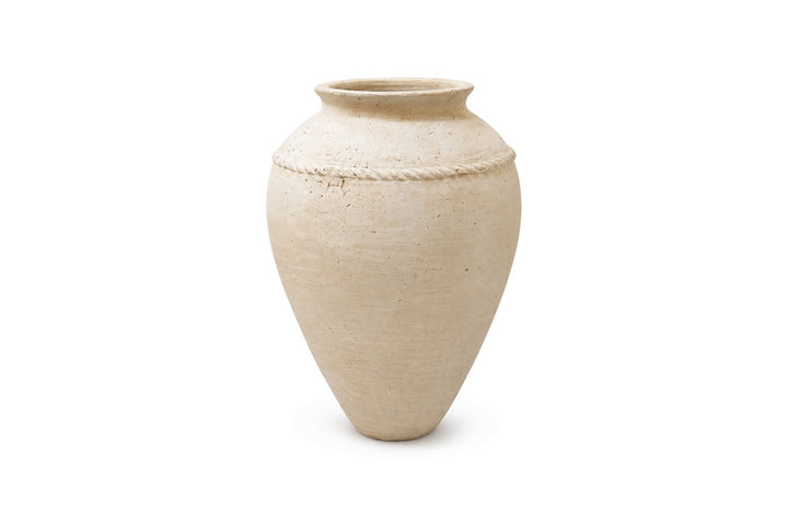 Adiena Bulbous Stoneware Urn Vase