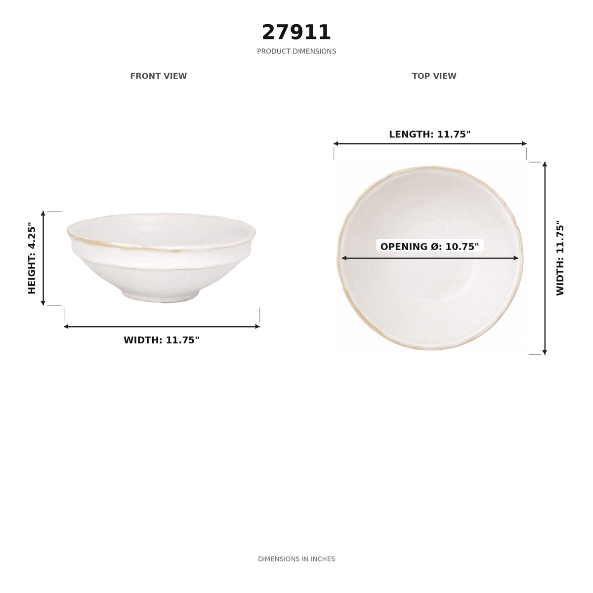 Camry Stoneware Flower Pot