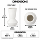 Corvia Ceramic Long Neck Vase
