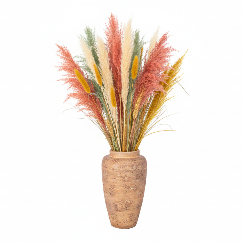 Nithya Handcrafted Cylindrical Textured Vase