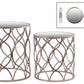 Metal Table Metallic Finish