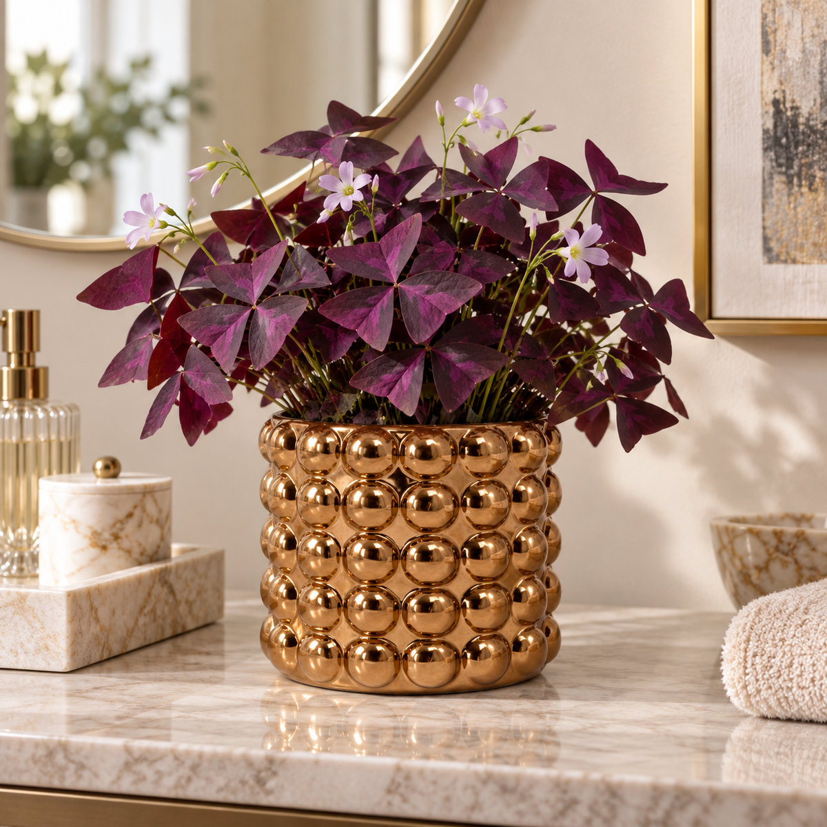 Valera Bronze Stoneware Planter