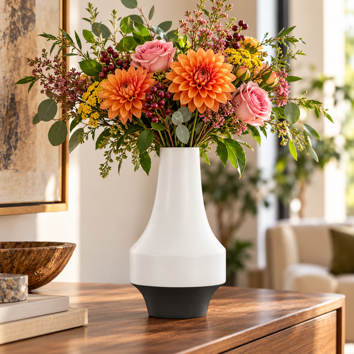 Delric Long Neck Ceramic Vase