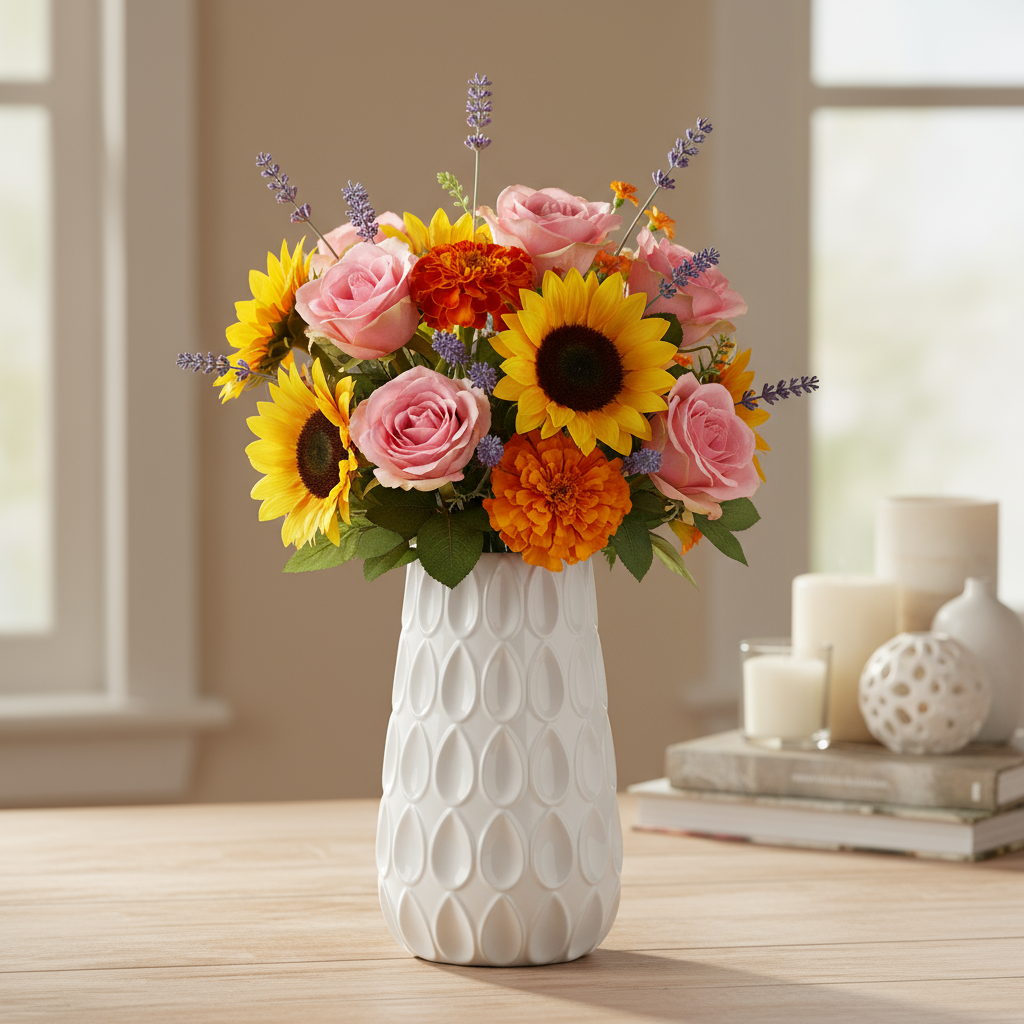 Javana Ceramic Round Vase