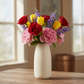 A vase in the table