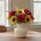 Peyton Bellied Ceramic Vase with Dual Loop Handles