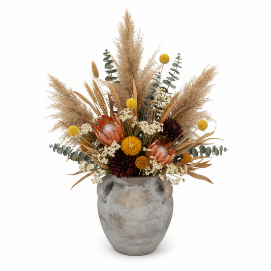 Achilles Round Ceramic Vase with Handles