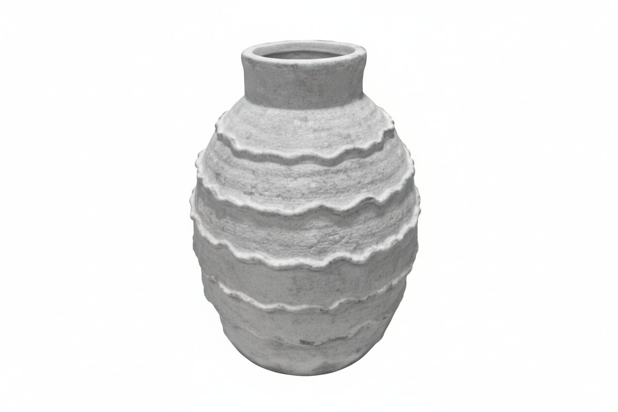Inès Layered Textured Ceramic Vase