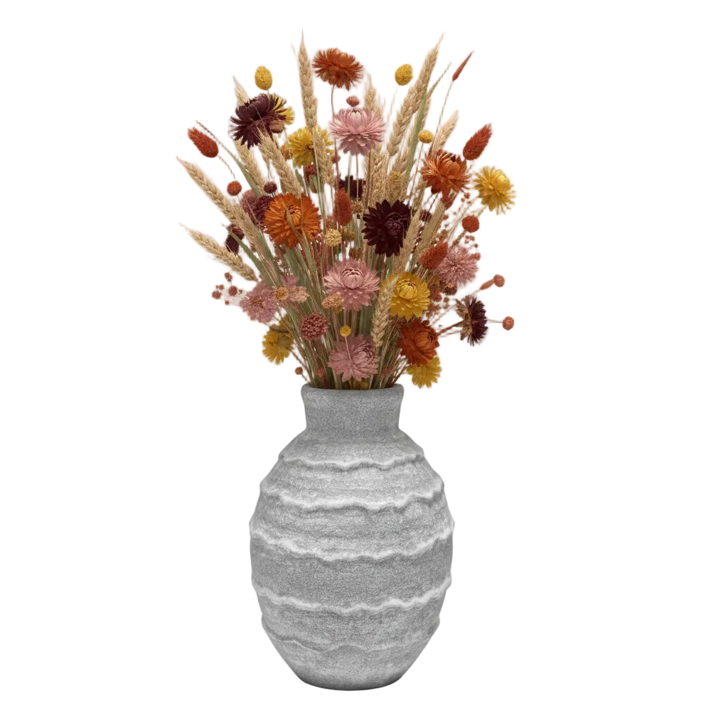 Inès Layered Textured Ceramic Vase