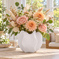 Freya Four-Lobe Sculptural Ceramic Vase