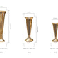 Scarlett Slender-Pedestal Fiberglass Urn - Medium