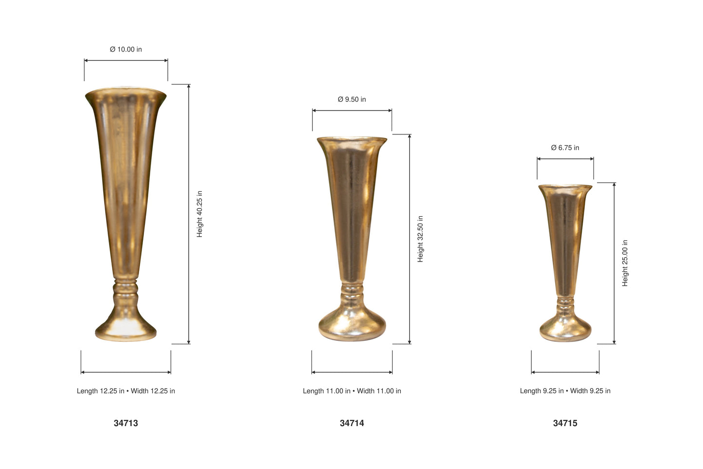 Scarlett Slender-Pedestal Fiberglass Urn - Medium