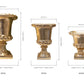 Chen Banded-Pedestal Fiberglass Urn