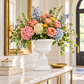 Aluna Campagna Fiberglass Urn Planter with Pedestal