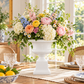 Aluna Campagna Fiberglass Urn Planter with Pedestal