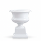 Aluna Campagna Fiberglass Urn Planter with Pedestal