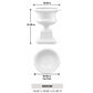 Aluna Campagna Fiberglass Urn Planter with Pedestal