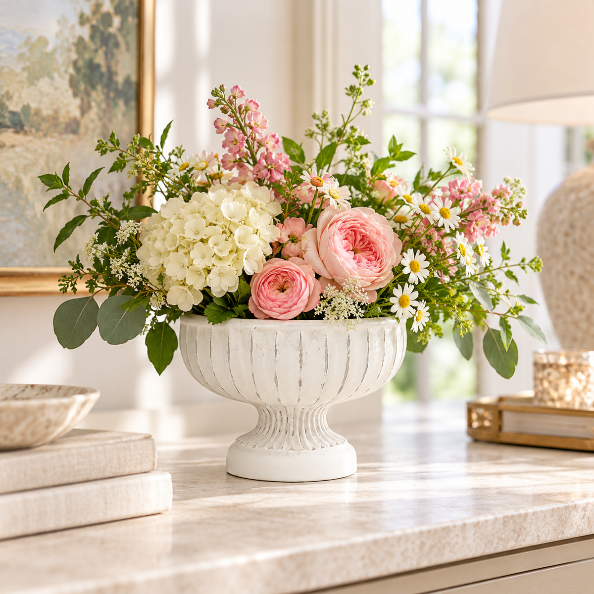 Corvin Cement Urn Planter