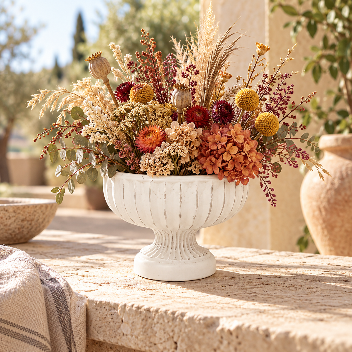 Corvin Cement Urn Planter