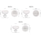 White decorative urn-shaped planter shown with dimension callouts and item numbers 37213, 37214, and 37215 on a light gray background.