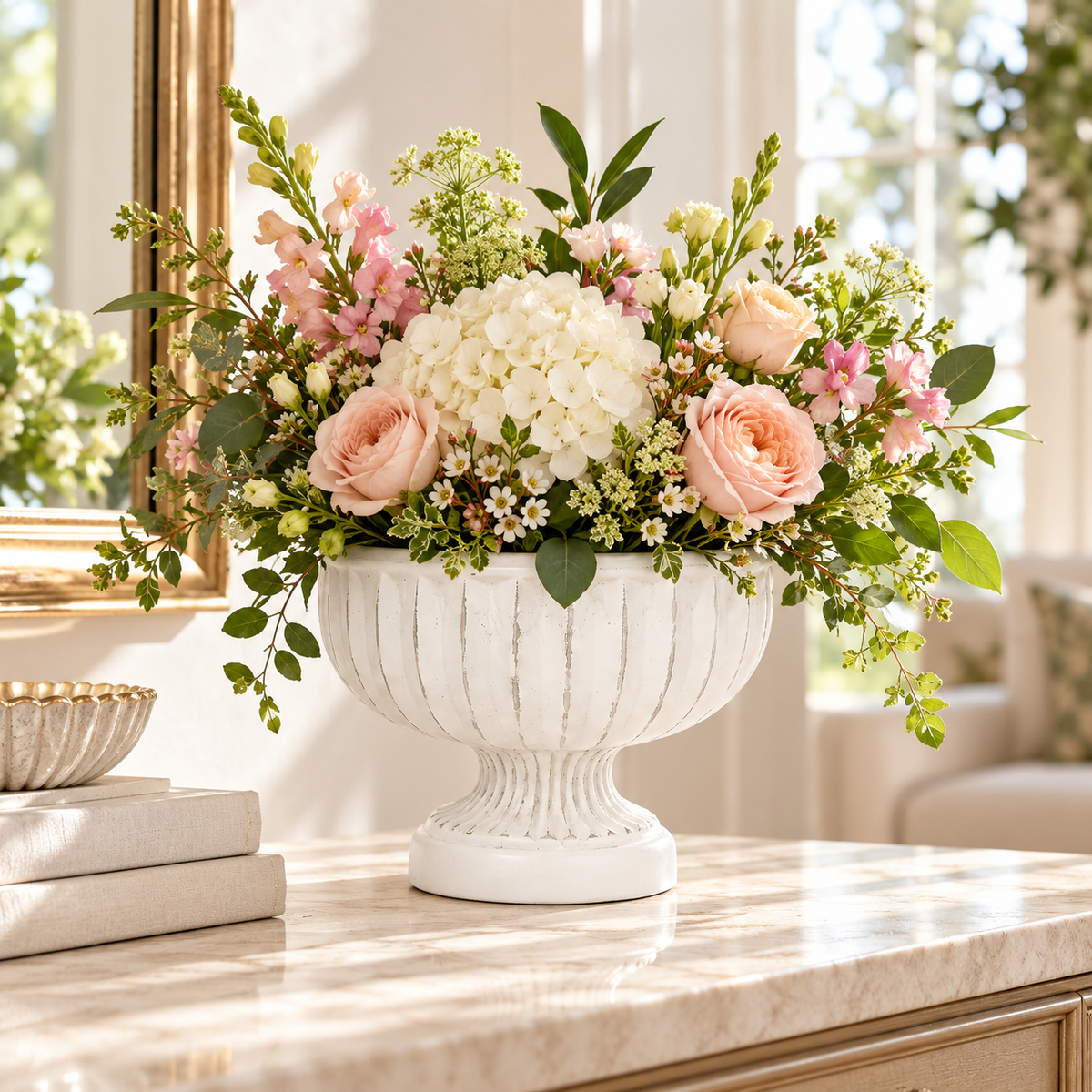 Corvin Cement Urn Planter