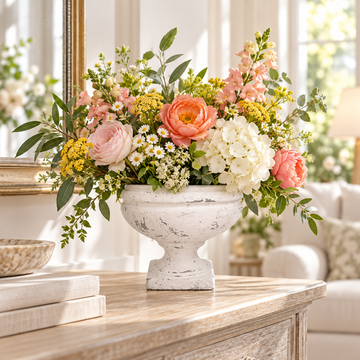 Weston Cement Urn Planter