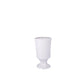 Ceramic Cylindrical Urn Pedestal Vase White