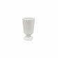 A white ceramic goblet or tumbler with a flared base, centered on a plain white background.