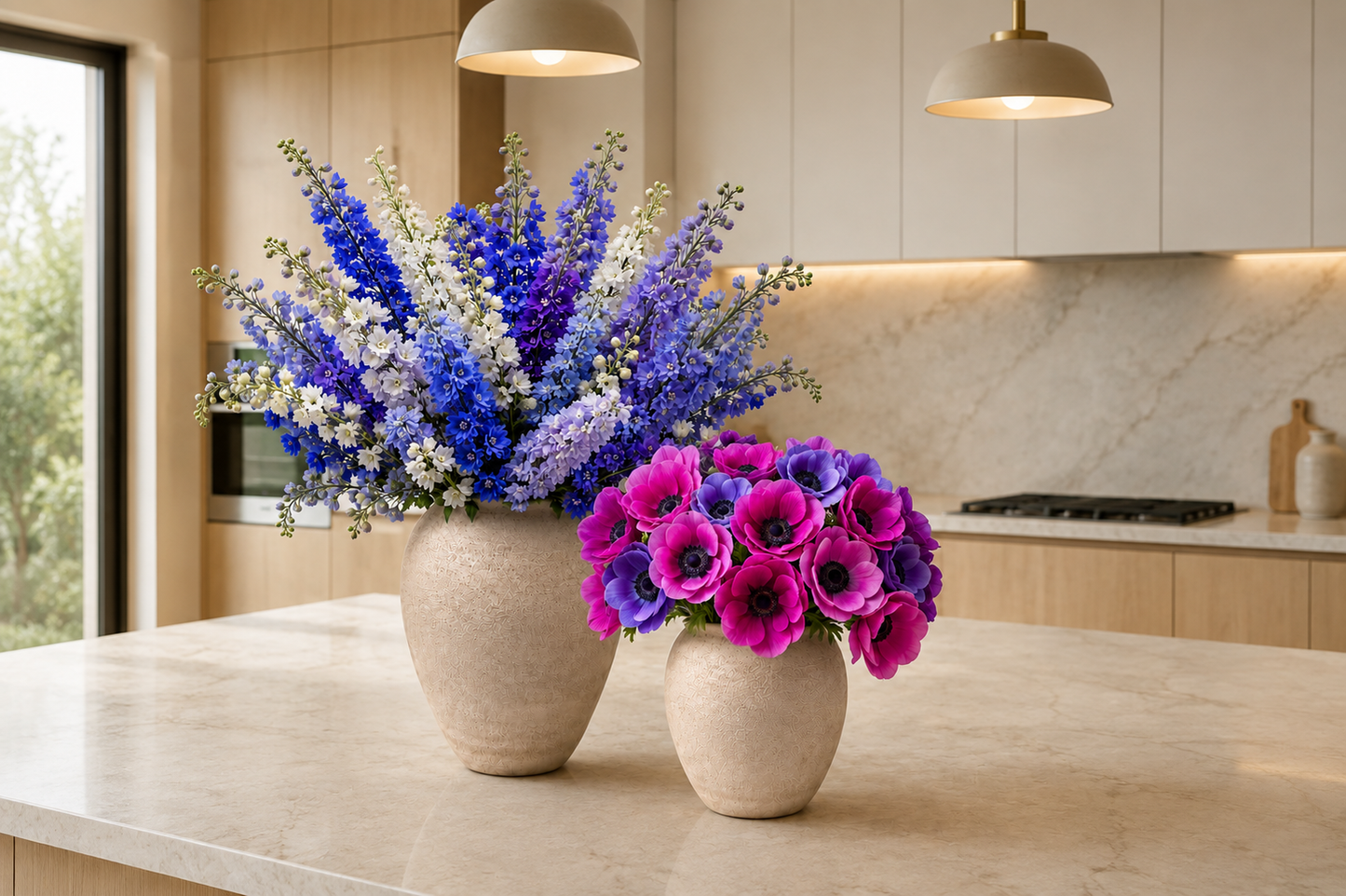 Ori Amphora-Style Textured Ceramic Vase