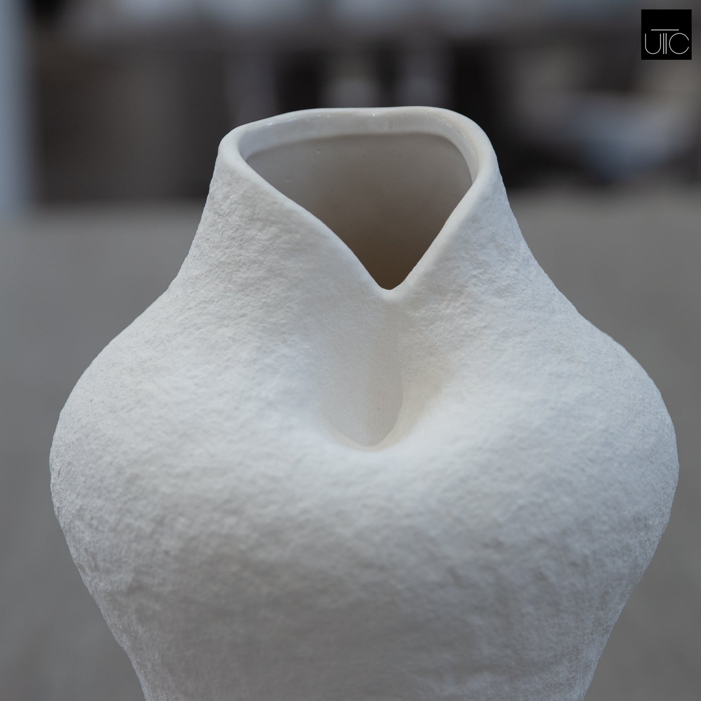 Kelby Handcrafted Sculptural Vest-Shape Vase