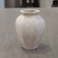 Moselle Handcrafted Faceted Bulbous Terracotta Vase