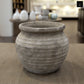 Della Rustic Jar-Style Cement Planter