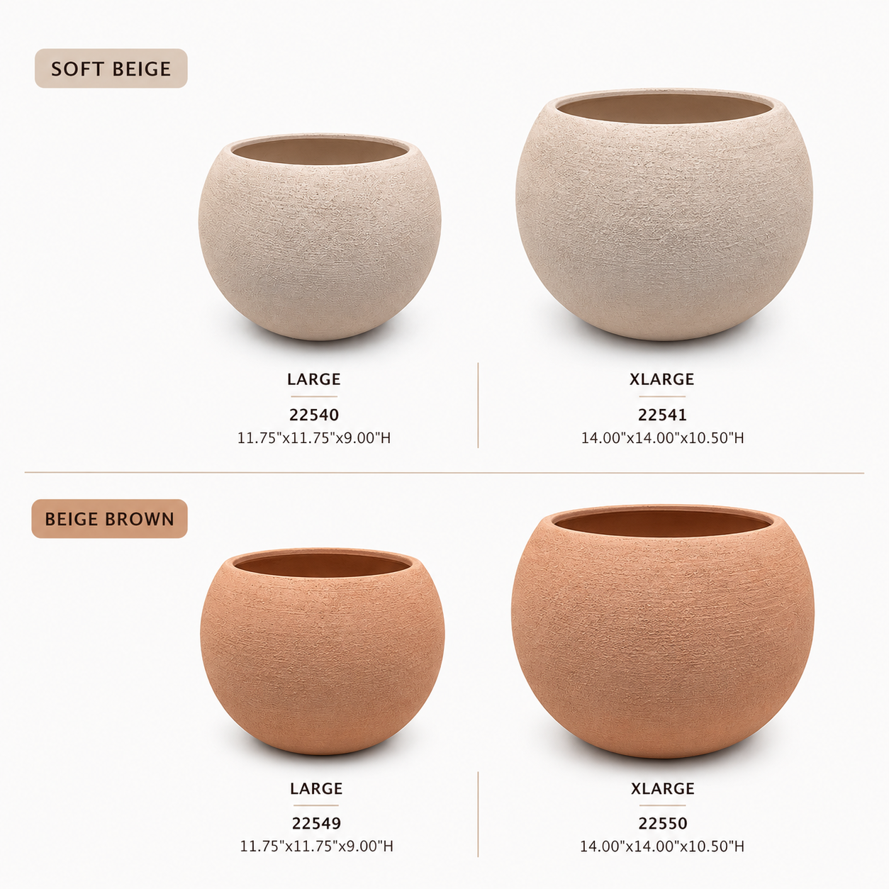 Celle Bulbous Round Ceramic Vase