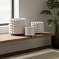 Frankie Geometric Ceramic Pots (Set of 3)