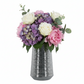 Lynde Combed Electroplated Metallic Vase