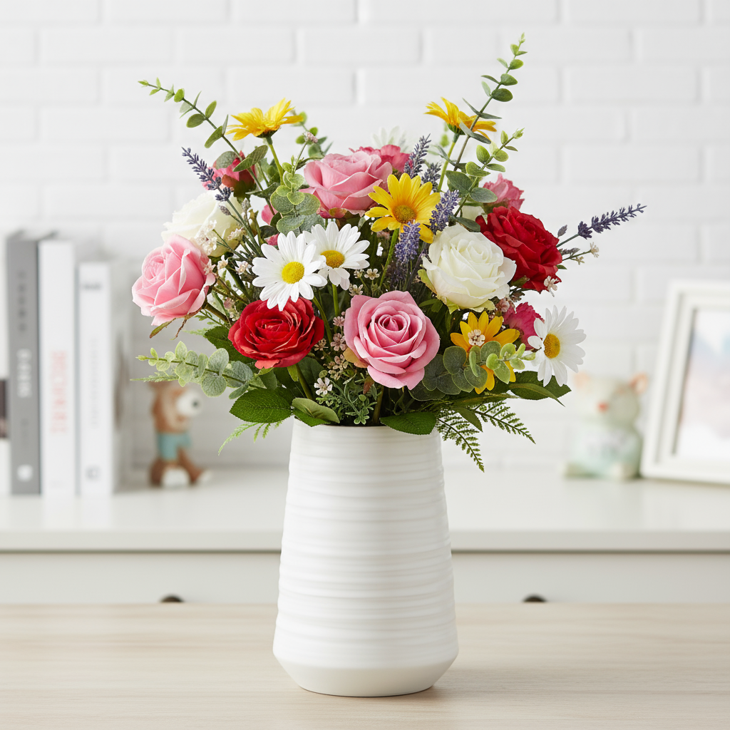 Avril Ceramic Round Vase