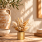 Gweyz Brushed Round Mini Vase in Gold