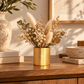 Gweyz Brushed Round Mini Vase in Gold