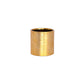 A small cylindrical gold-toned metal component with a brushed texture, shown on a plain white background.