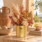 Gweyz Brushed Round Mini Vase in Gold