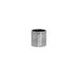 Ceramic Cylindrical Etched Style Horizontal Pattern Metallic Glaze Vase Silver