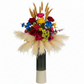 Zeliha Ceramic Bottle Vase with Combed Design