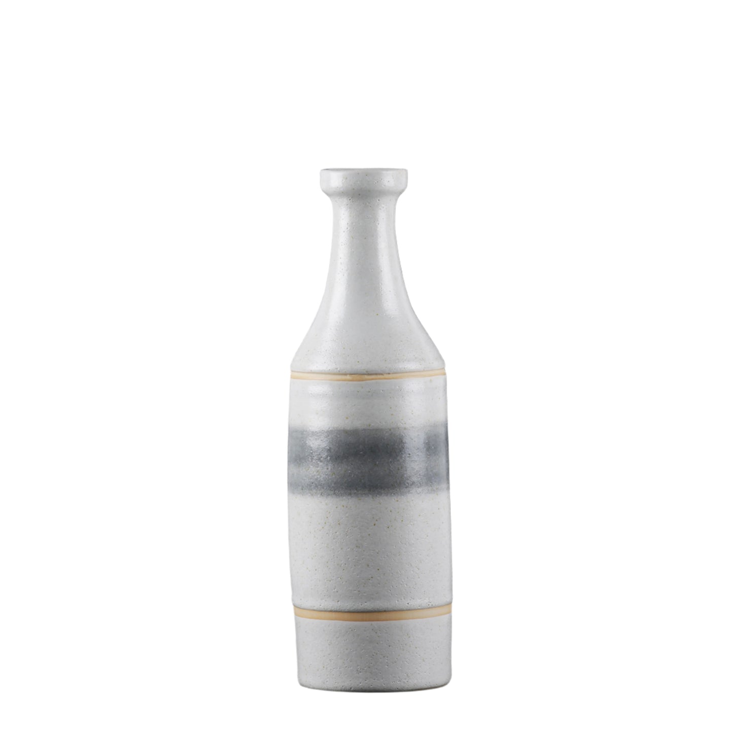 Caelis Banded Bottle Ceramic Vases