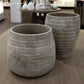 Larysa Ribbed Cement Planter
