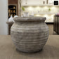 Della Rustic Jar-Style Cement Planter