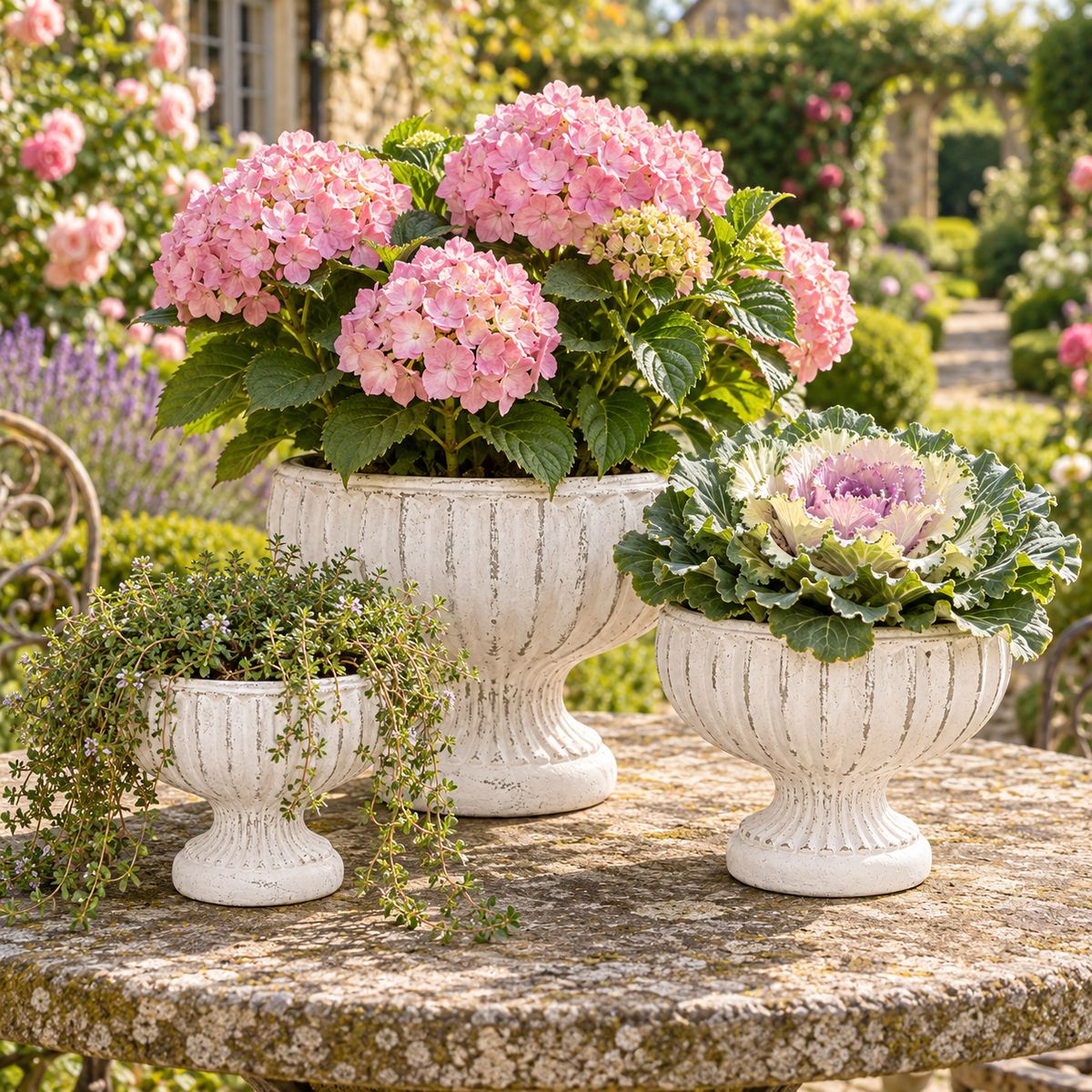 Corvin Cement Urn Planter
