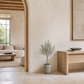 Zane Ribbed Cement Planter