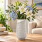 Zavira Vertical Line Ceramic Vase